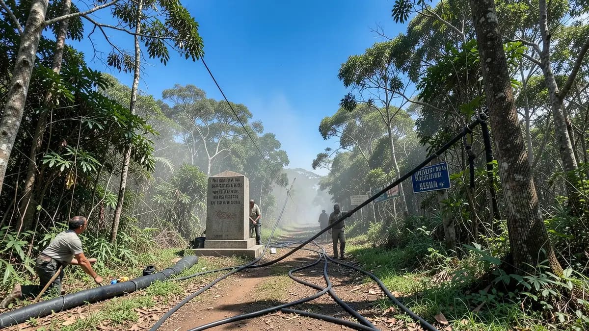 Laying of the Overseas Cable to Java and the Overland Telegraph to Adelaide